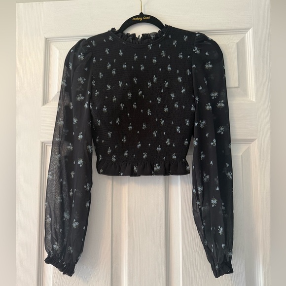 Like New Aritzia Wilfred Tempest Floral Blouse Size XXS - Picture 2 of 4